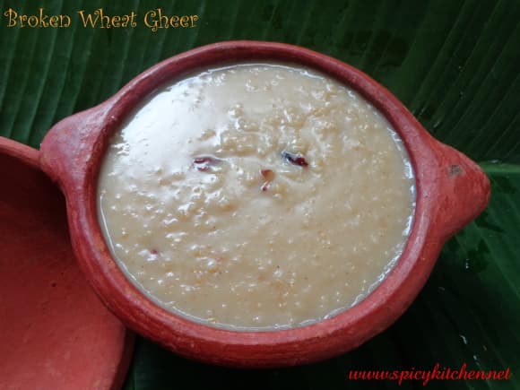 broken wheat kheer